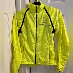 Pearl Izumi windbreaker with zip off sleeves, Size Small